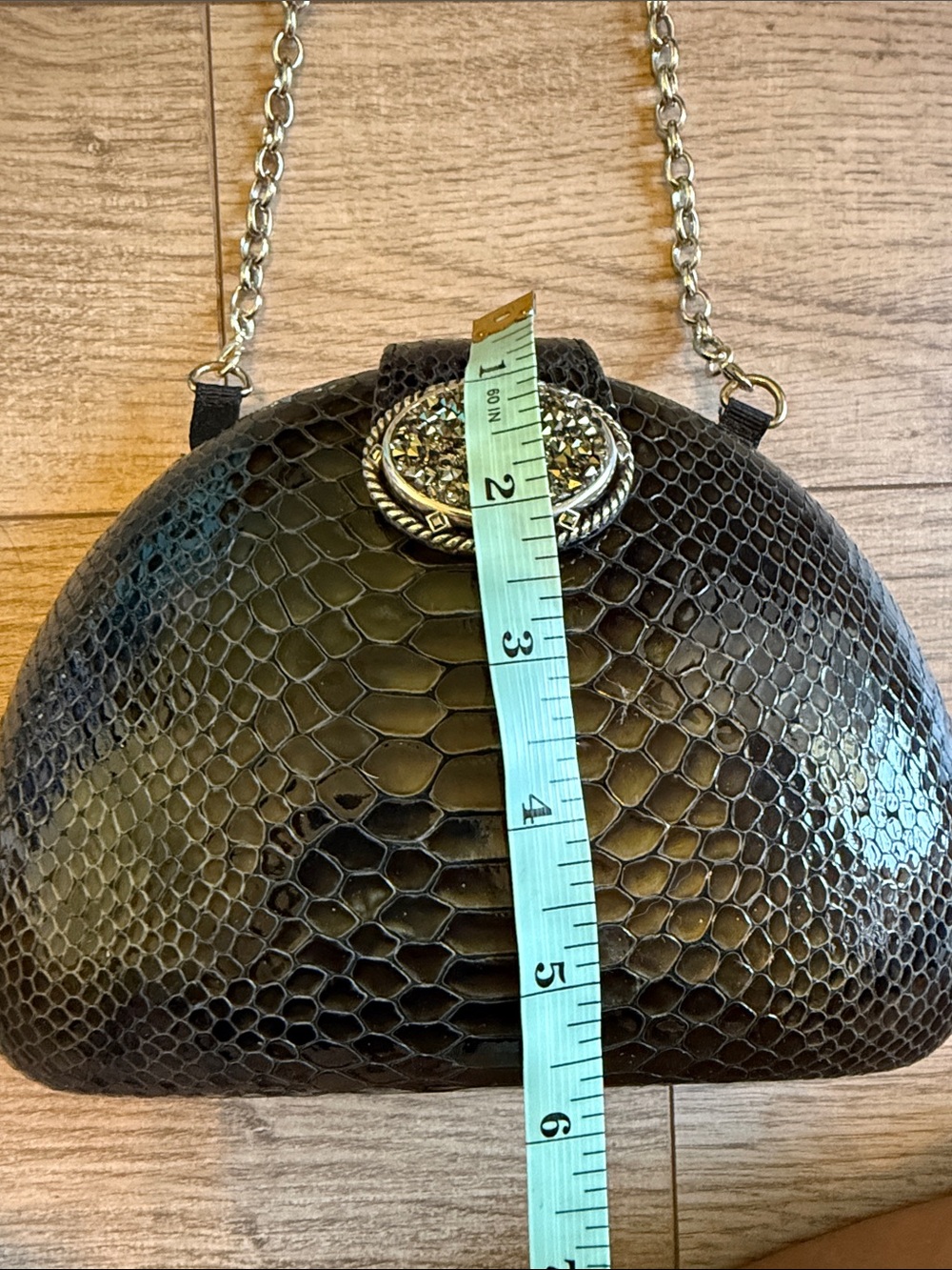 Brighton Midanuiere snakeskin evening bag - Picture 9 of 14